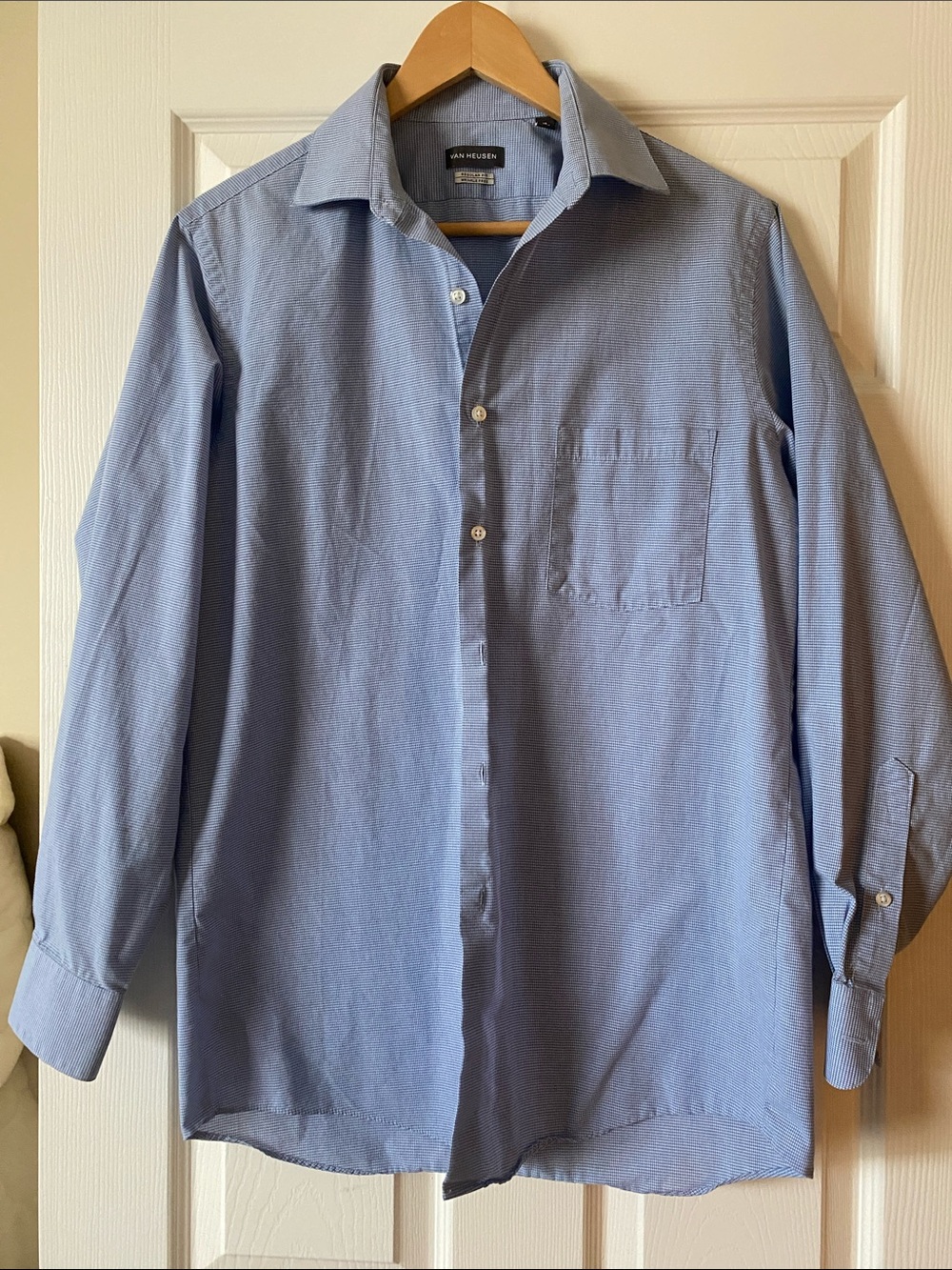 Van Heusen Light Blue Long-Sleeve Dress Shirt